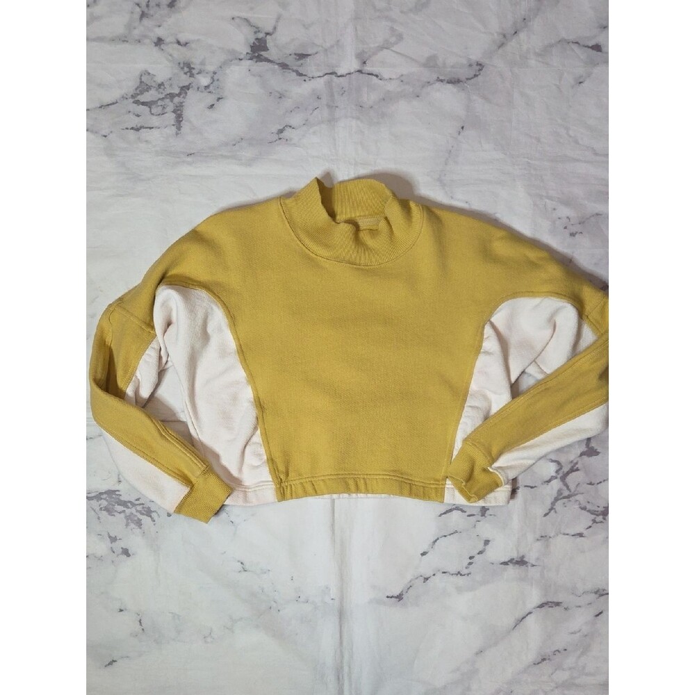 Free People FP Movement Patched Up Pullover In Honeywheat